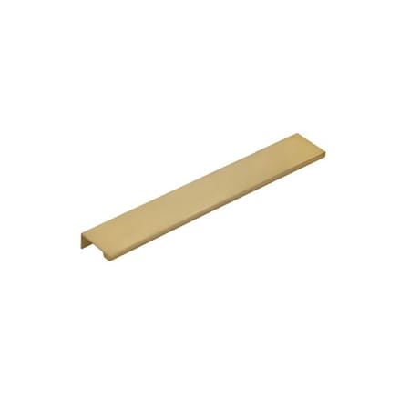 Emtek Edge Cabinet Pull with 10 in Center to Center Satin Brass Finish 87140US4